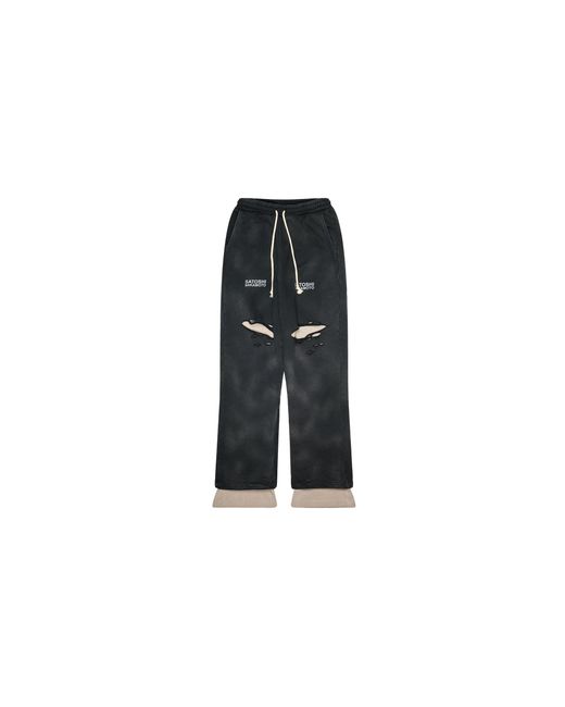 Satoshi Nakamoto Black Holy Ghost Layered Thermal Sweatpants Sat019" for men