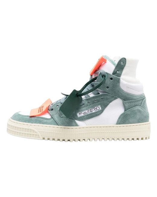 Off-White c/o Virgil Abloh Black 3.0 Off Court Suede Canvas Celadon" Omia065S23Lea0030149" for men