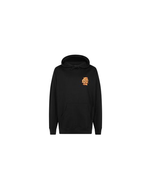 ANTI SOCIAL SOCIAL CLUB Black Low Brow Hoodie "Members Only" As0407" for men