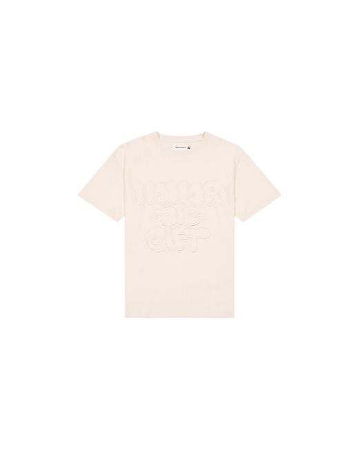 Honor The Gift Black Script T-Shirt "Bone" Htg230345 Bone" for men