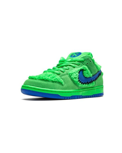 Nike Green Sb Dunk Low "Grateful Dead for men