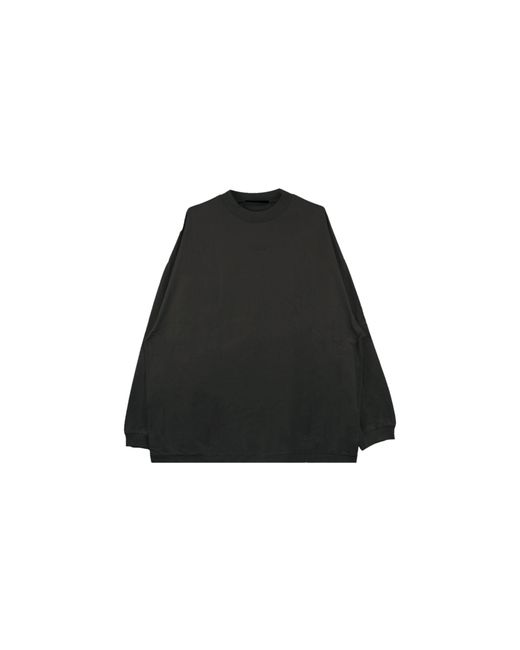 Fear Of God Black Essentials Core L/S Tee "Jet" 125Bt232010F" for men