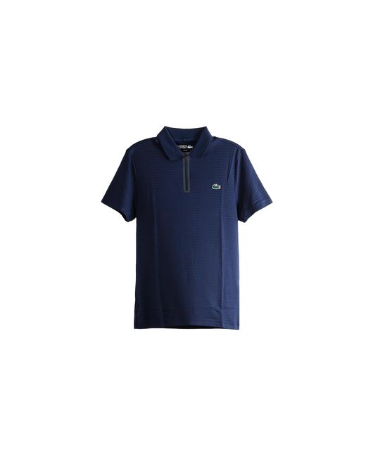 Lacoste Blue Ultra Dry Stretch Jacquard Tennis Polo Shirt Dh9992 166" for men
