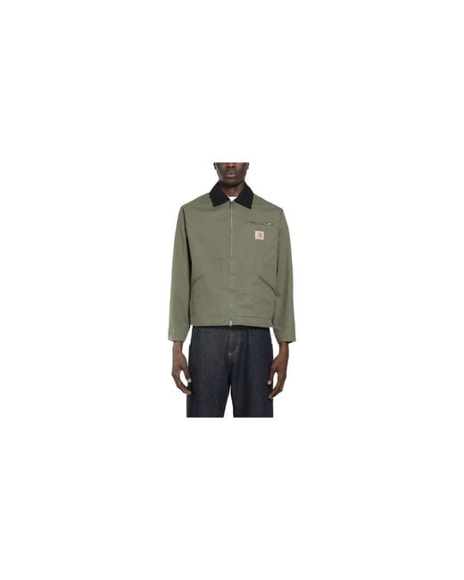 Carhartt Black Og Detroit Jacket "Leaf Rinsed" I036489 3Ol02" for men