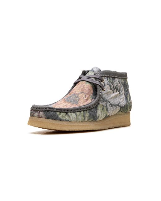 Clarks Black Wallabee Boot Floral" 26169842" for men