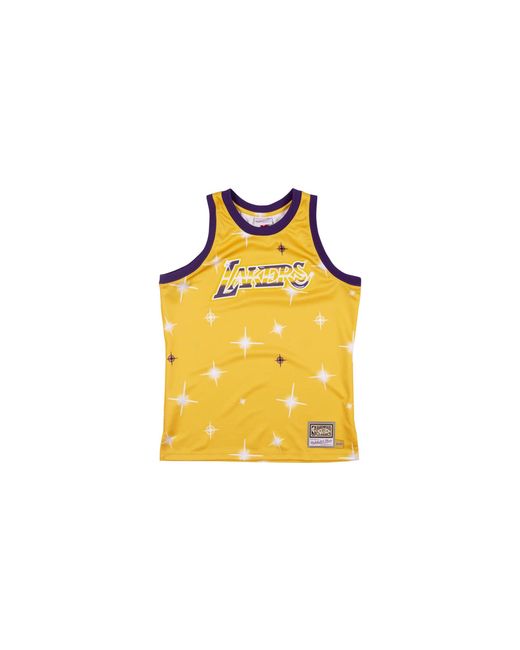 Mitchell & Ness Black Nba Airbrush Knit Jersey "Los Angeles Lakers for men