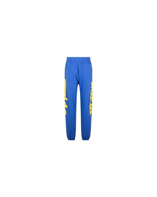 Sp5der Blue Beluga Jogger & Sweatpants P14Fw24Blu"