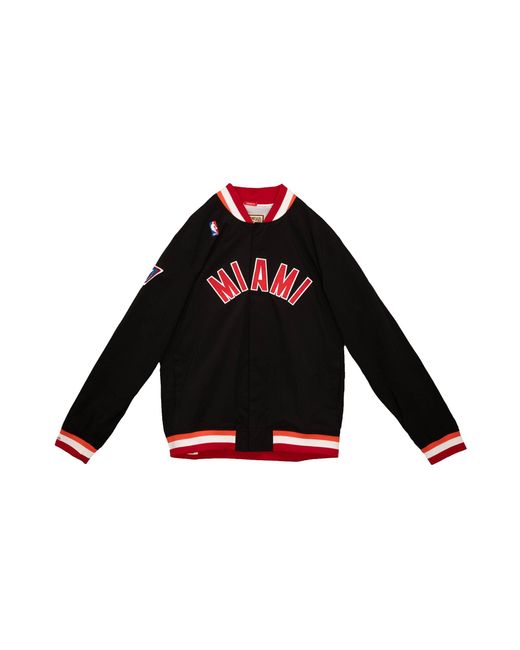 Mitchell & Ness Black Authentic Nba Jacket "Nba Miami Heat 96" Awjkac19189 Mheblck96" for men
