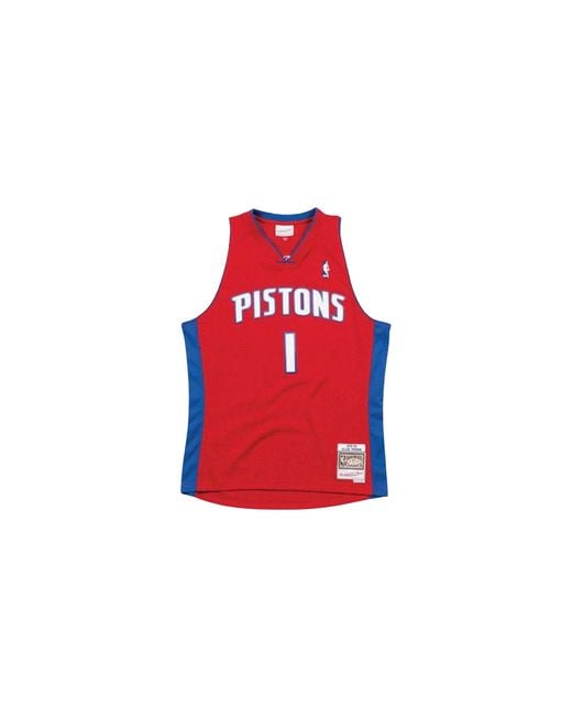 Mitchell & Ness Red Nba Swingman Jersey Pistons 08 "Allen Iverson (Alternate) Smjycp19212 Dpiscar08Aiv" for men