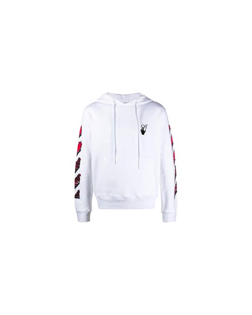 Off-White c/o Virgil Abloh Black Marker Slim Hoodie Ombb034R21Fle0030125" for men
