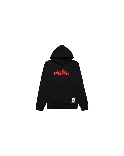 Nike Black Air Retro 4 Graphics Fleece Pullover Hoodie Dd3867 010" for men