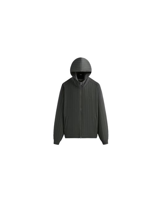 Kith Black Double Weave Selfridge Zip Up Hoodie "Machine" Khm032385 178" for men