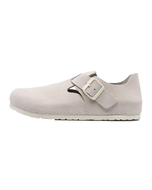 Birkenstock Black London Suede Leather "Antique" 1024573" for men