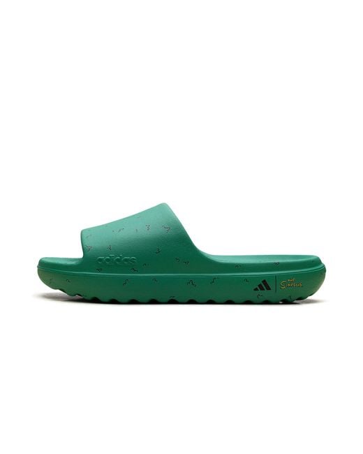 Adidas Green Adilette Lumia Slides "The Simpsons for men