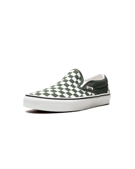 Vans Black Classic Slip-On Checkerboard "Thyme Checkerboard" Vn0A33Tb9Ho" for men