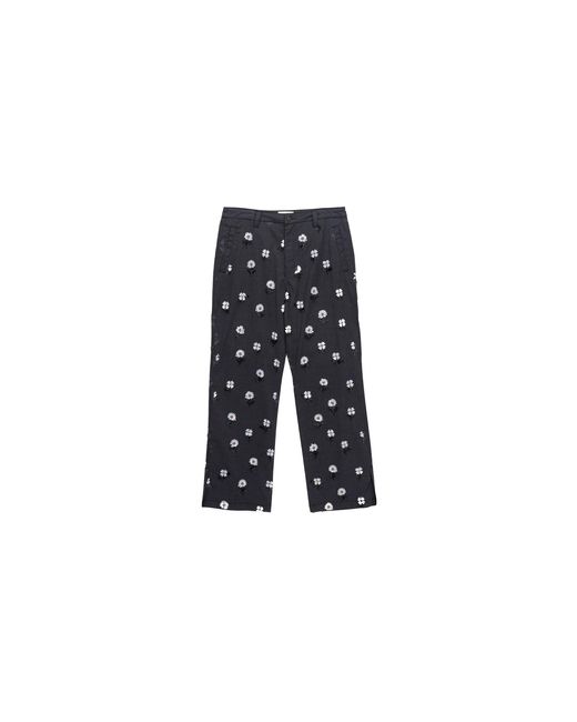 Honor The Gift Black Floral Beaded Pants Htg260115 Blac" for men