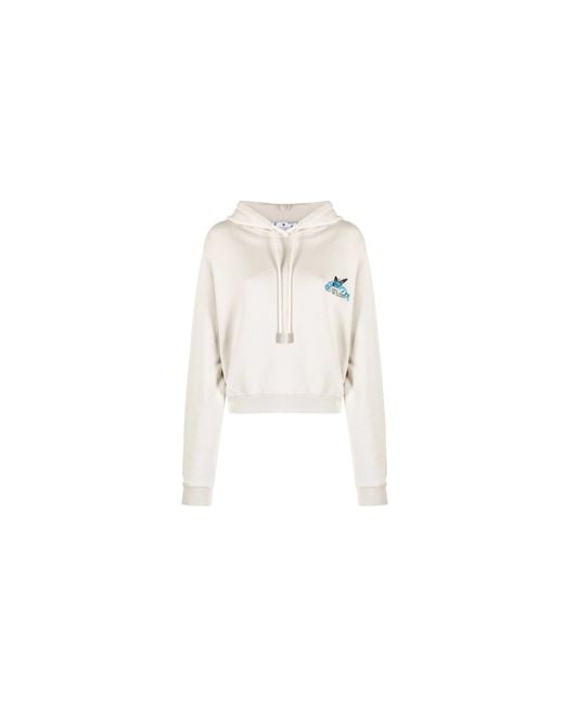 Off-White c/o Virgil Abloh Black Butterfly Embroidered Hoodie Owbb16S23Jer0040944"