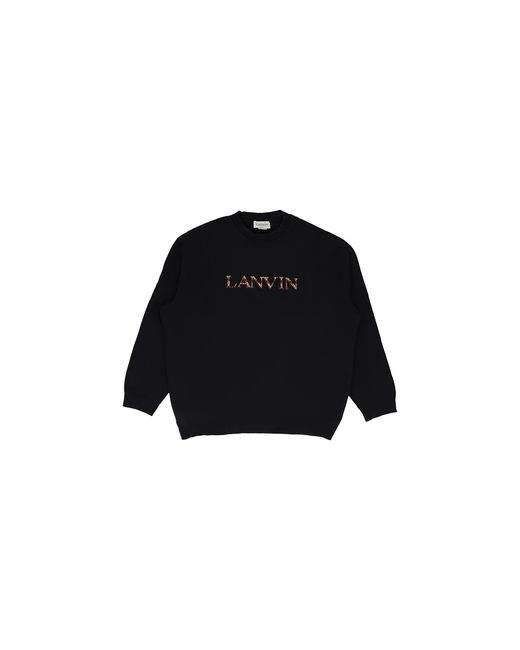 Lanvin Black Classic Curb Sweatshirt "Noir" Rm Ss0004 J209 A23 10" for men