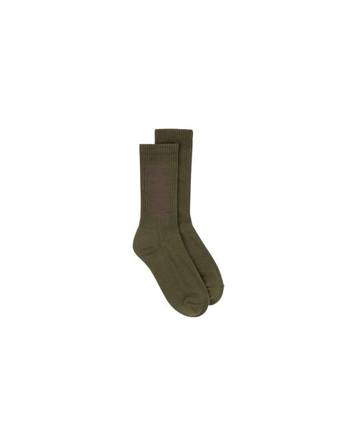 Stadium Goods Black Crew Sock "Forest" Sgs0438"