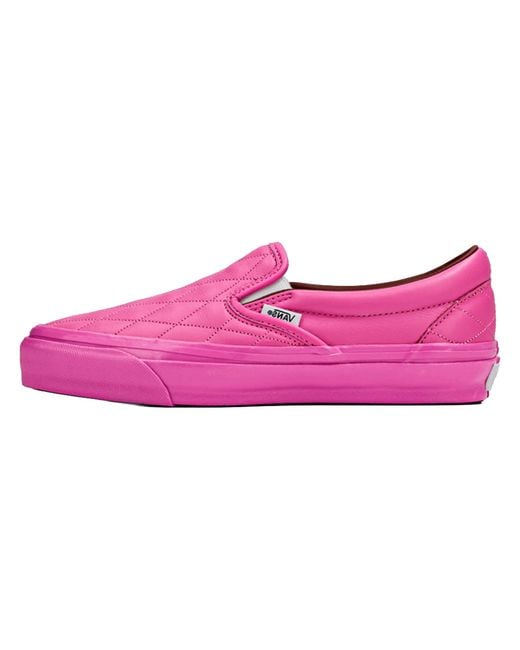 Vans Purple Lx Classic Slip-On 98 "Quilted Leather" Vn000D9Wpnk" for men