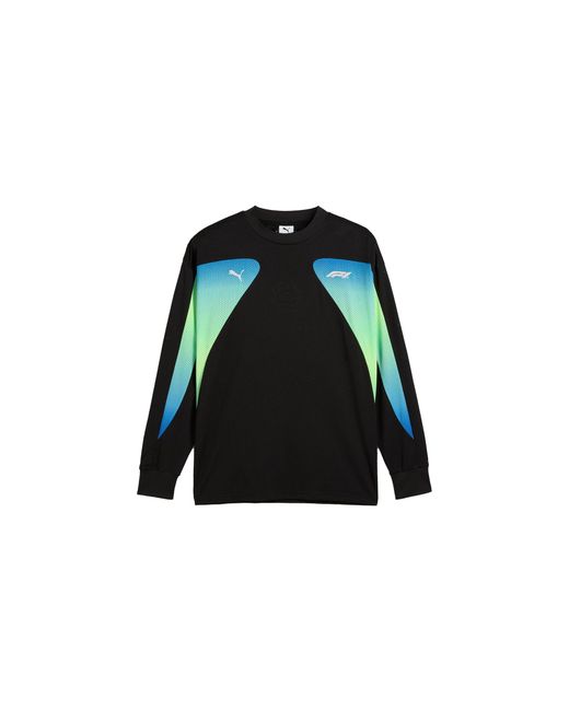 PUMA Black F1 Oversized Long Sleeve Tee 631642 01" for men