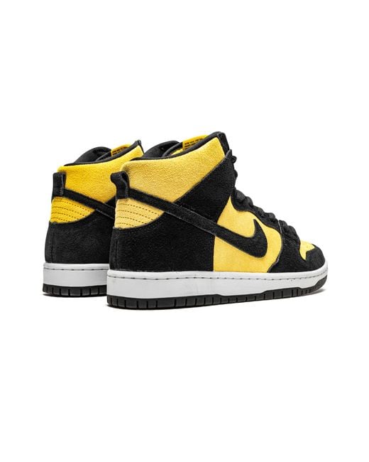 Nike Black Sb Dunk High Pro "Reverse Goldenrod" Db1640 001" for men