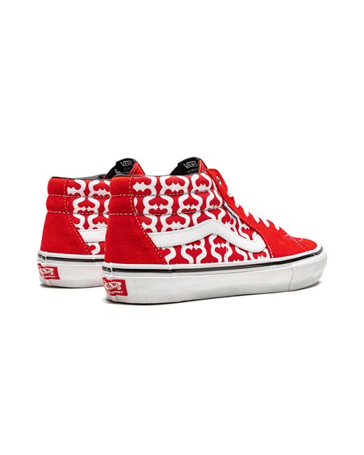 Vans Red Skate Grosso Mid "Supreme for men