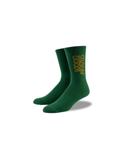 Stadium Goods Green Crew Socks "Lucky" Sgs0159" for men