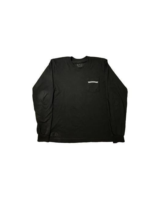 Chrome Hearts Black St. Barths Exclusive Anchor Long Sleeve T-Shirt Chrm1515" for men