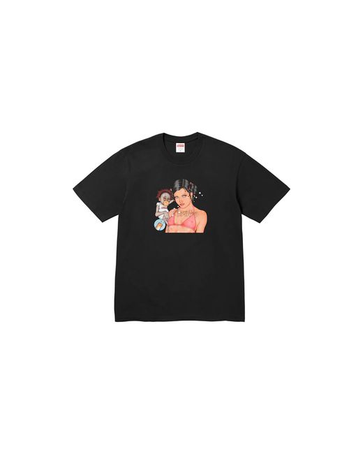 Supreme Black Angel T-Shirt "Fw25