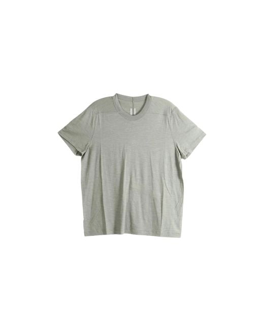 Rick Owens Black Short Level T-Shirt "Dark Pearl" Ru02F4265 Jsw 48" for men