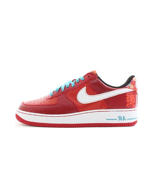 Nike Red Air Force 1 Premium "Year Of The Dog" 309096 613" for men