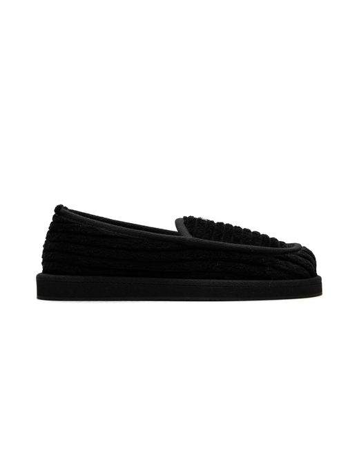 Chrome Hearts Black Dagger Corduroy Slip On Loafers Chrm0065" for men
