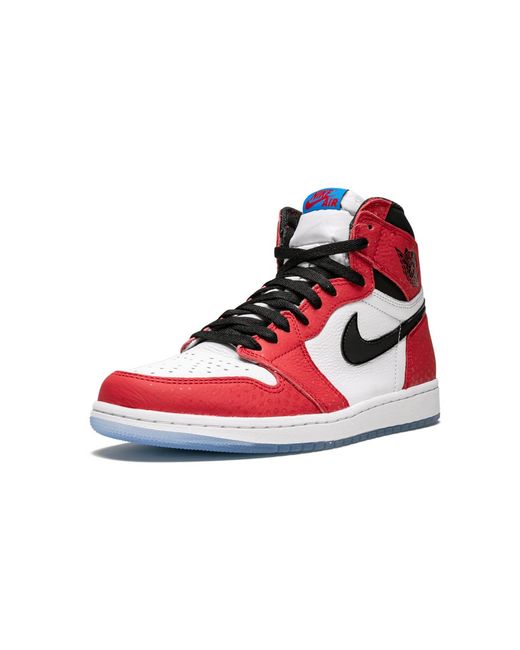 Nike Red Air 1 Retro High Og "Spider- Origin Story" 555088 602" for men