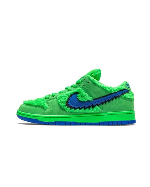 Nike Green Sb Dunk Low "Grateful Dead for men