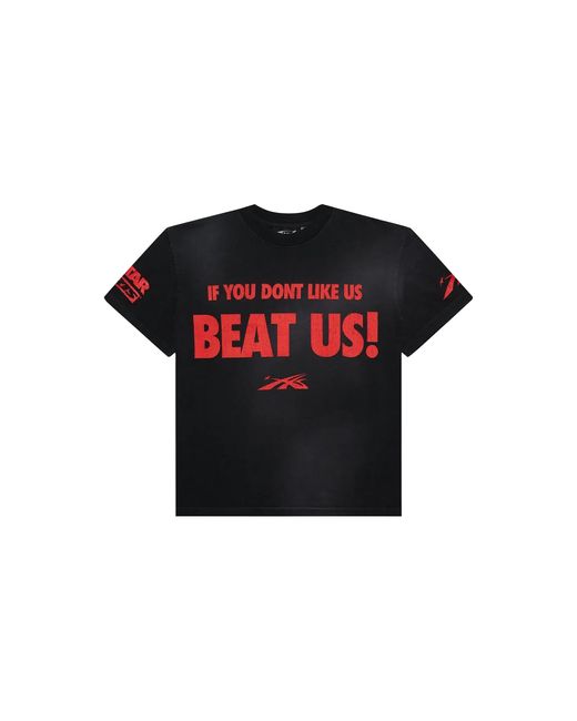 HELLSTAR Black Beat Us! T-Shirt Hsr198" for men