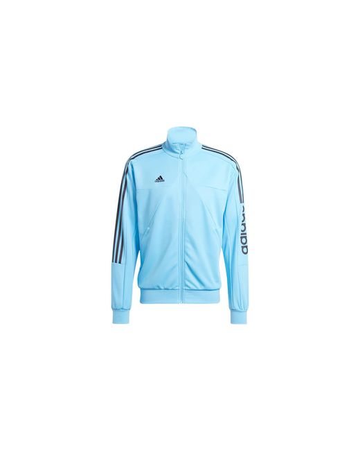 Adidas Blue Tiro Wordmark Full Zip Track Jacket Iw8258" for men