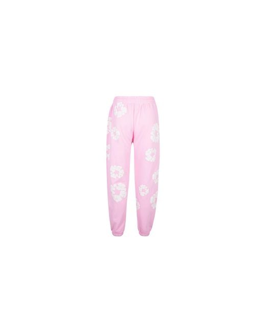DENIM TEARS Black The Cotton Wreath Sweatpants "Powder" Dt089" for men