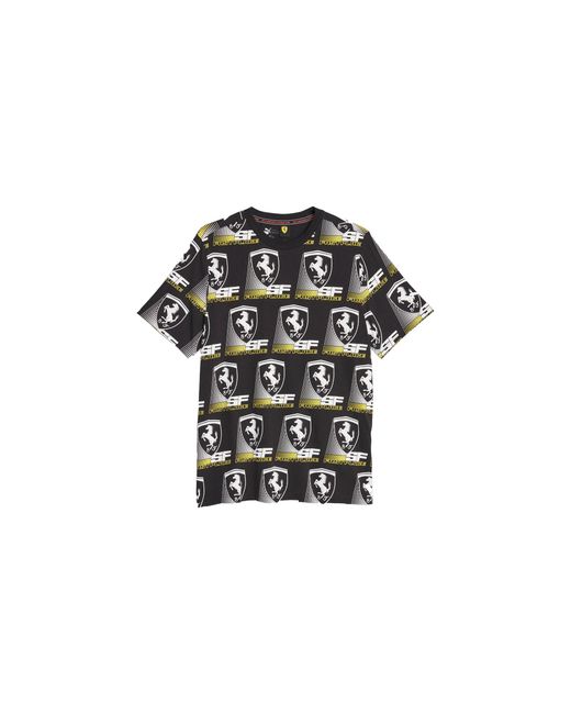PUMA Black Ferrari Race Aop Tee 2 620948 01" for men