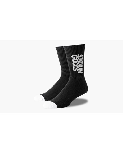 Stadium Goods Black Basic Crew Socks "Concord"
