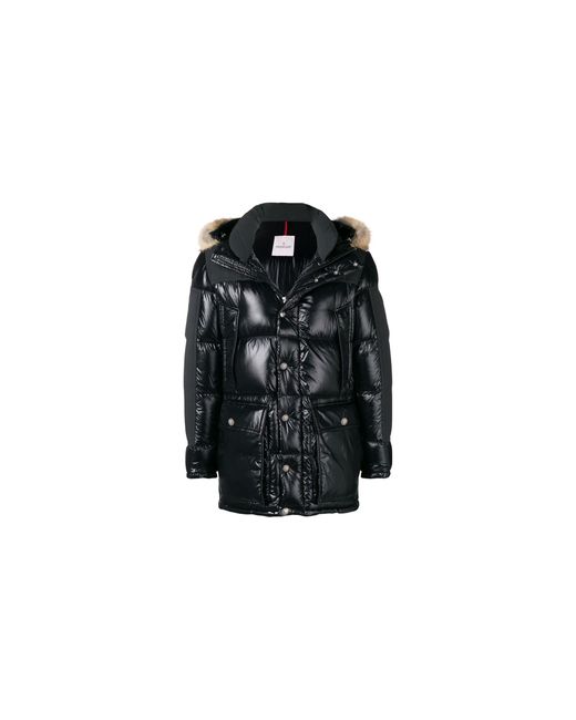 Moncler Black Puffer Jacket Frey Nylon Down Jacket Mon06"