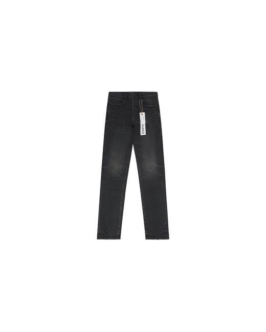 Purple Brand Black Double Dip Coated Straight Leg Denim P005 Ddcv125" for men