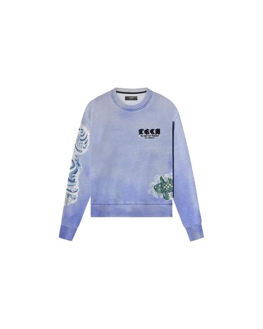Amiri Blue T.G.C.W. Crystal Koi Wave Crew Ps22Mjg060" for men