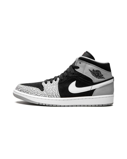 Nike Black 1 Mid Se "Elephant Print" Dm1200 016" for men