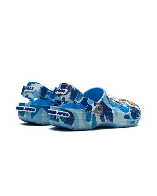 A Bathing Ape Blue Clog "Croc for men