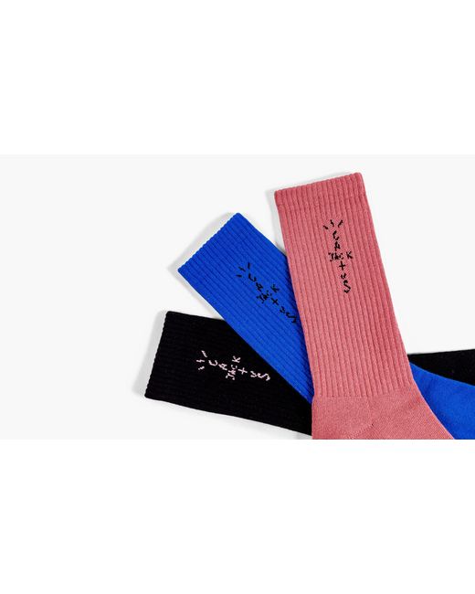 Travis Scott Black Basic 3-pack Socks "cactus Jack"