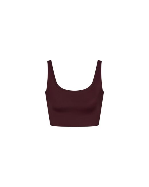 Skims Red Shine Scoop Neck Bra Top "Nike