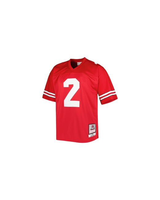 Mitchell & Ness Red Short Sleeve Legacy Jersey "Ohio State Cris Carter #2" Mn7354Nc Cr" for men