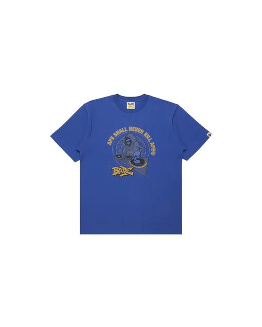 A Bathing Ape Blue (B)Ape Dj T-Shirt 1J80 110 047" for men