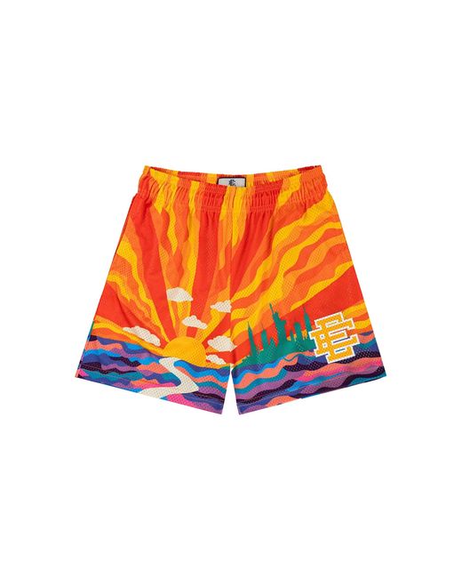 Eric Emanuel Black Ee Basic Shorts "Nyc Sunset" Ee275" for men